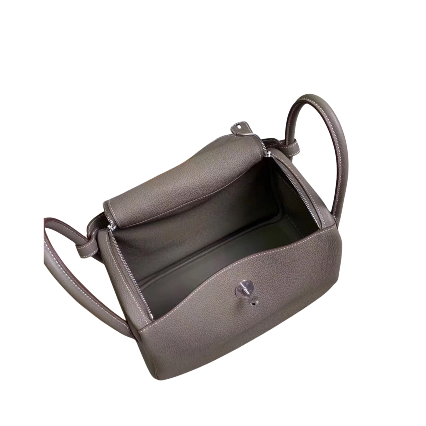 Hermès Lindy 26 Grey Cow Leather Golden or Palladium Hardware