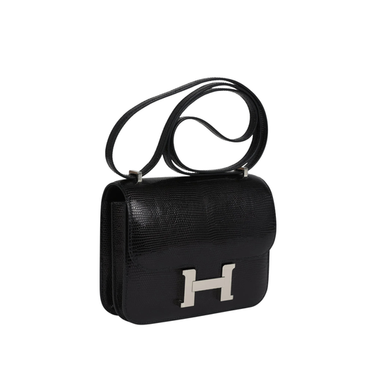 Hermès Constance 19 Black Cow Leather Silver Hardware