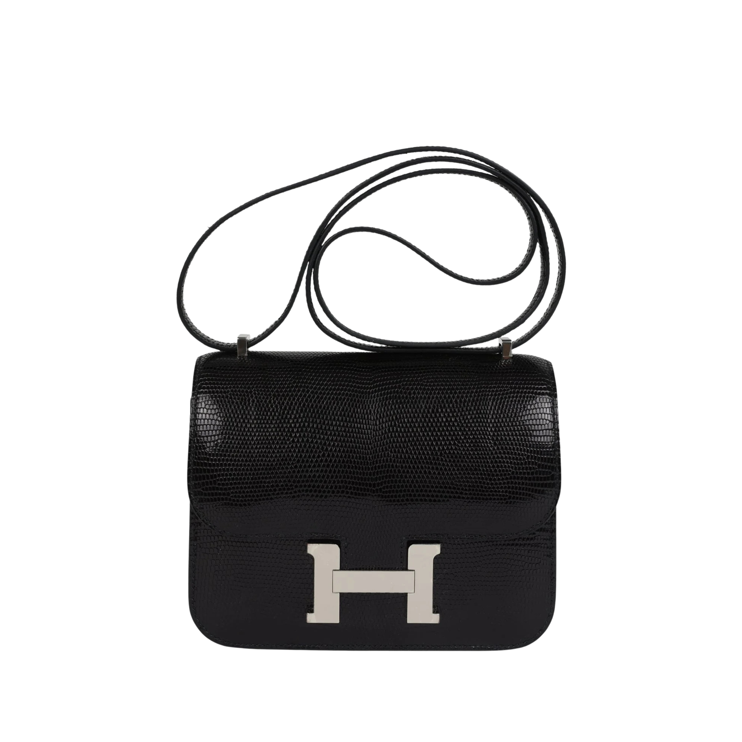 Hermès Constance 19 Black Cow Leather Silver Hardware