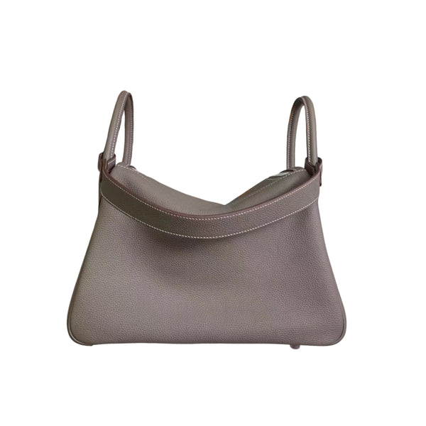 Hermès Lindy 26 Grey Cow Leather Golden or Palladium Hardware