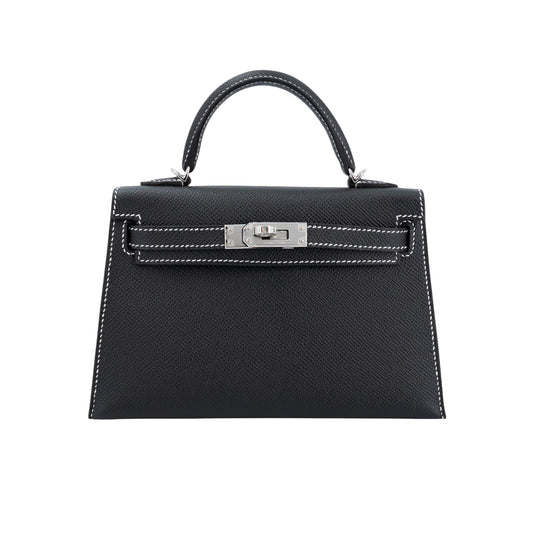 Hermès Kelly 25 Premium Cow Leather Palladium Hardware