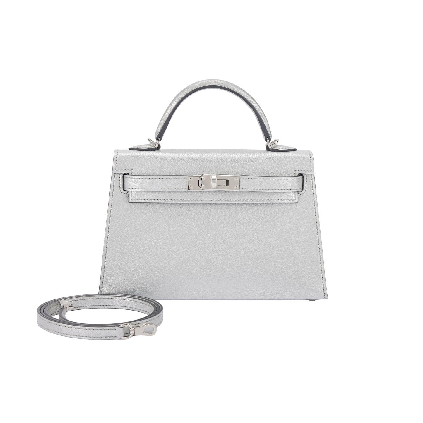 Hermès Kelly Mini KL19 Olympic Commemorative Edition Cow Leather Silver Hardware