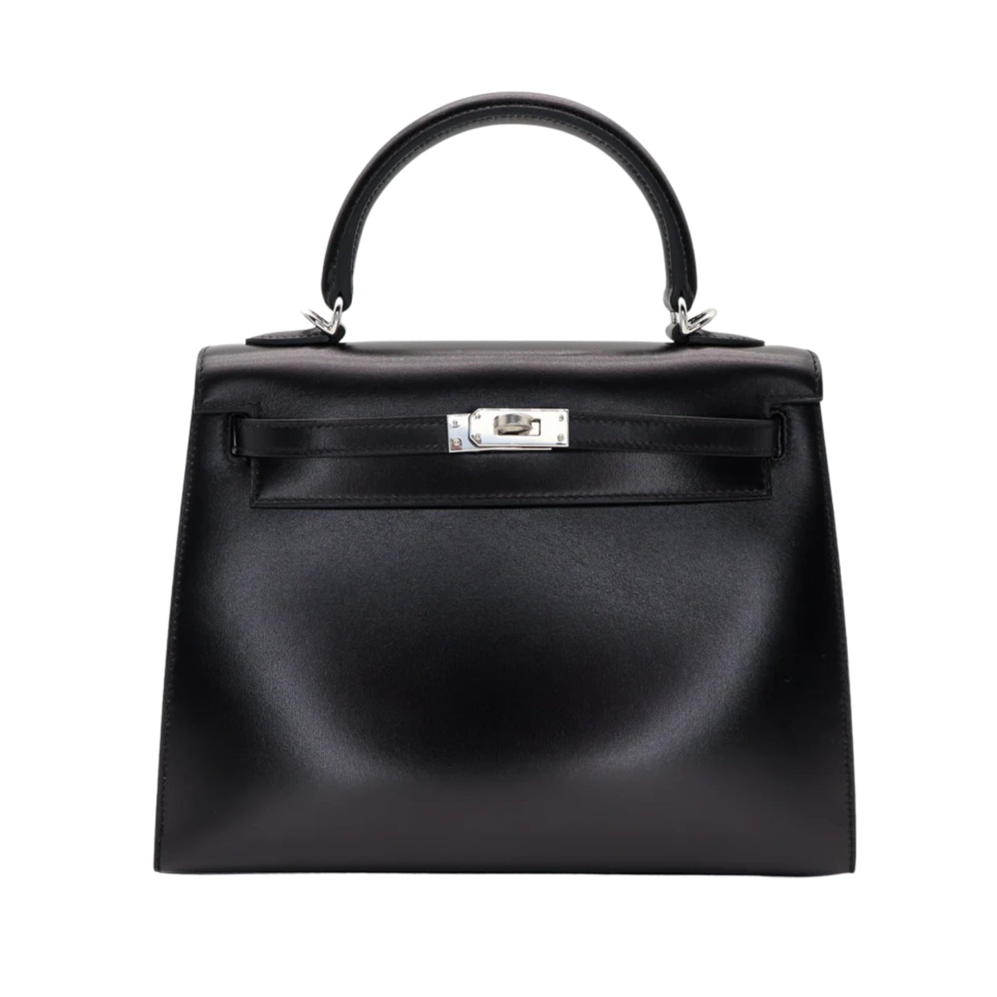 Hermès Kelly 25 Imported Cow Leather Silver Hardware