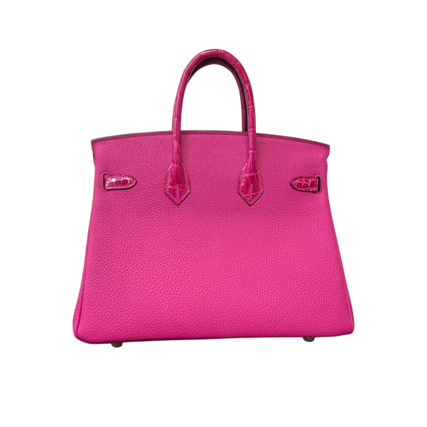 Hermès Birkin 25 Rose Red Cow Leather Palladium Hardware