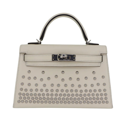 Hermès Mini Kelly II 19 Premium Cow Leather Palladium Hardware