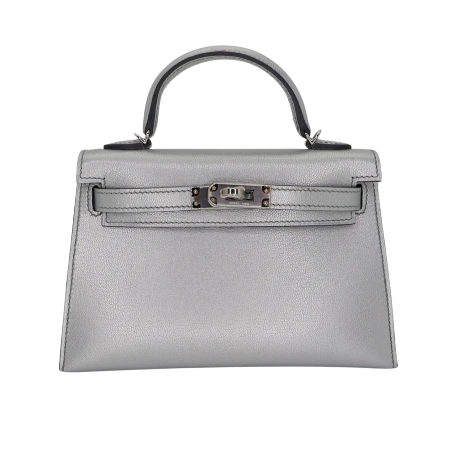 Hermès Kelly 25 Olympic Commemorative Edition Cow Leather Silver Series Handbag