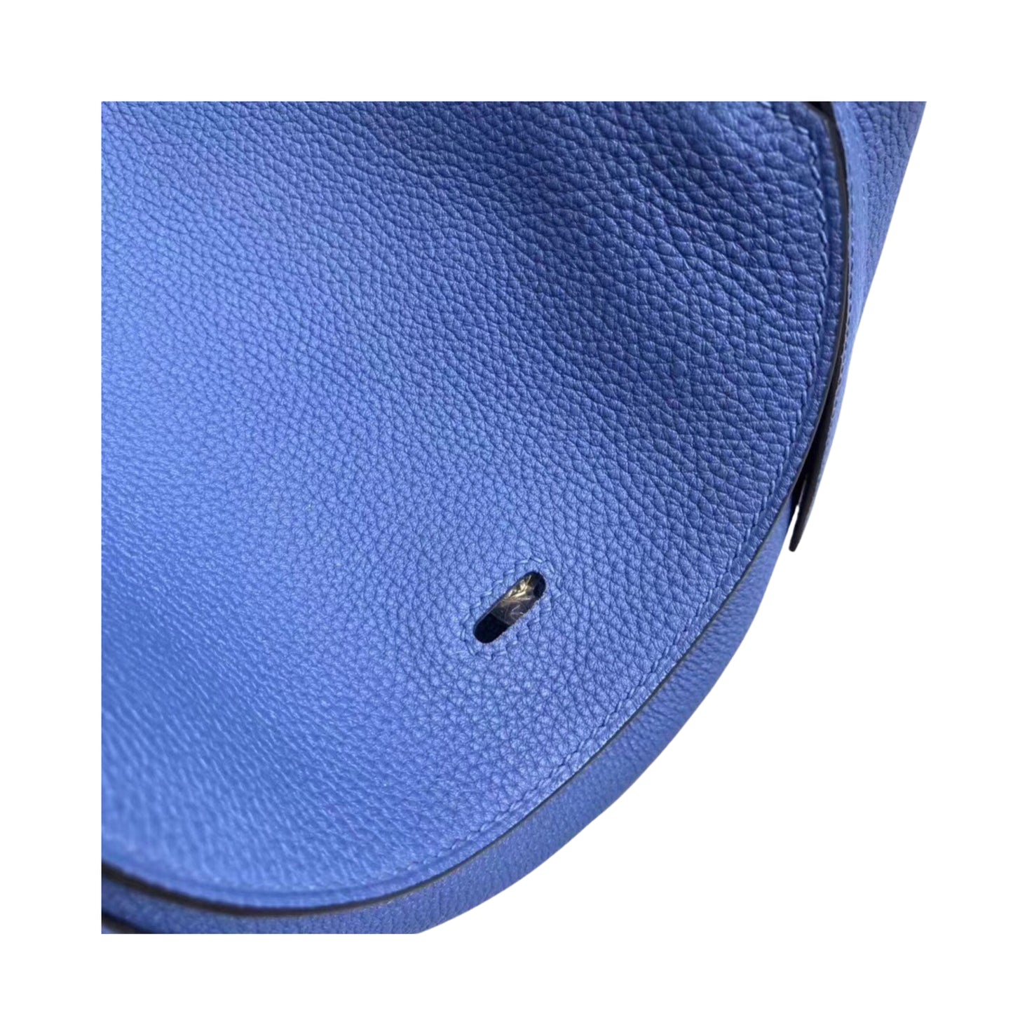 Hermès Lindy 26 Agate Blue Togo Calfskin Leather Golden Hardware