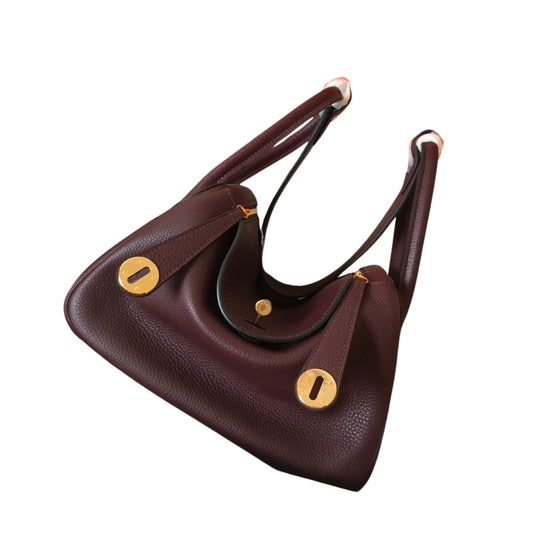 Hermès Lindy 26 Brick Red Original Togo Leather Golden Hardware