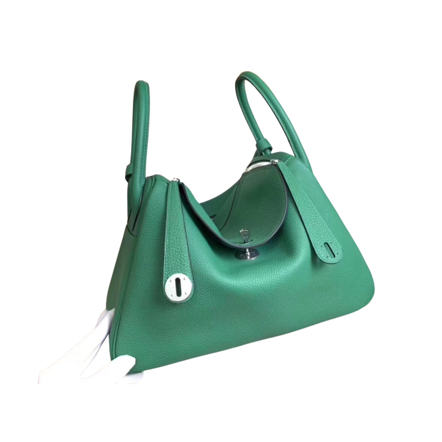 Hermès Lindy 26 Green Cow Leather Golden or Palladium Hardware
