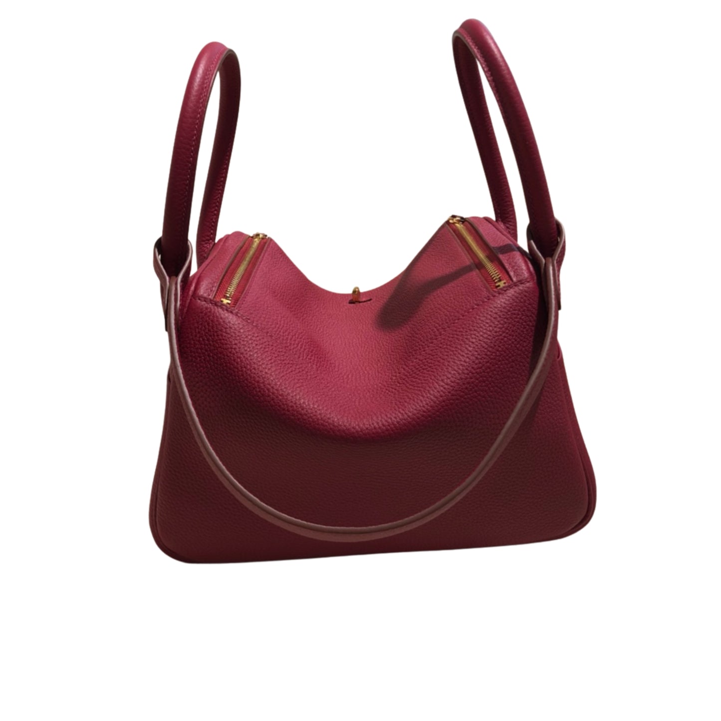 Hermès Lindy 26 Imported Red Wine Cow Leather