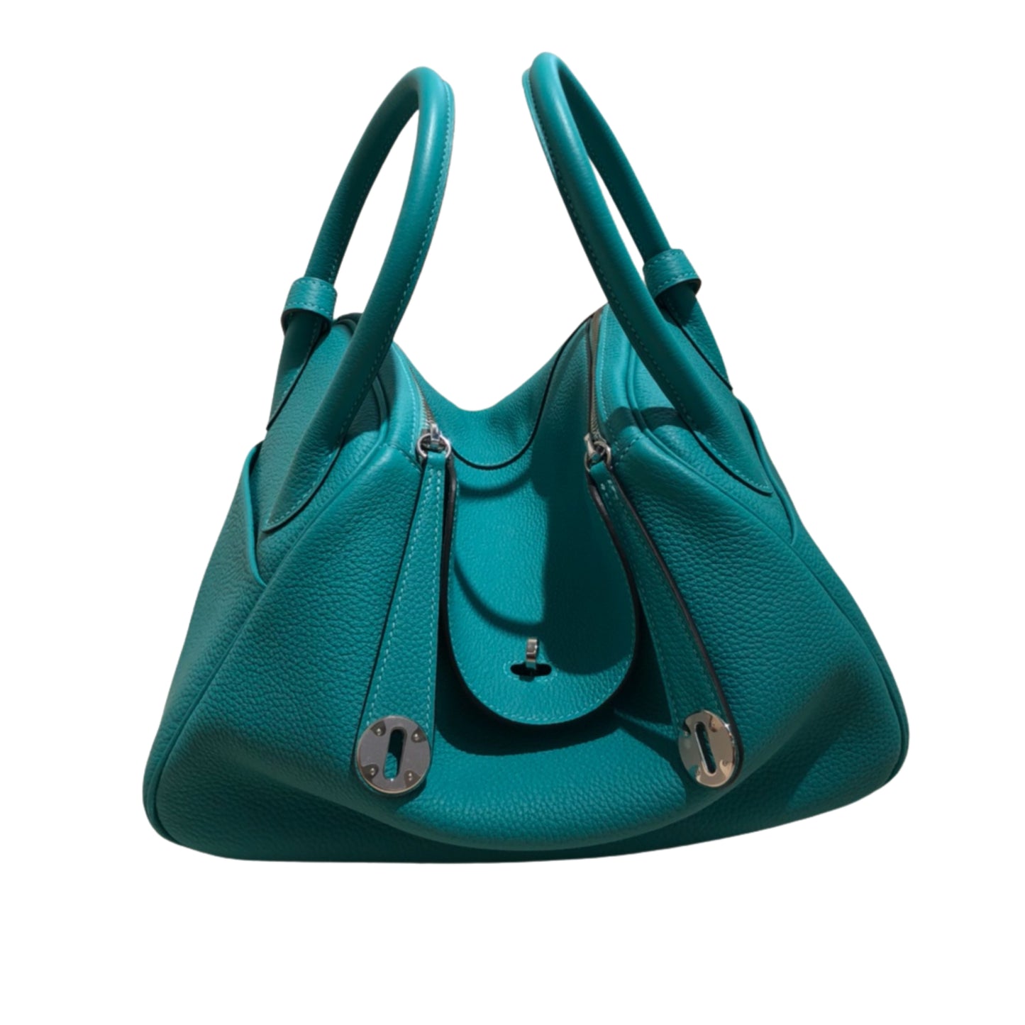 Hermès Lindy Cow Leather Silver Hardware 26