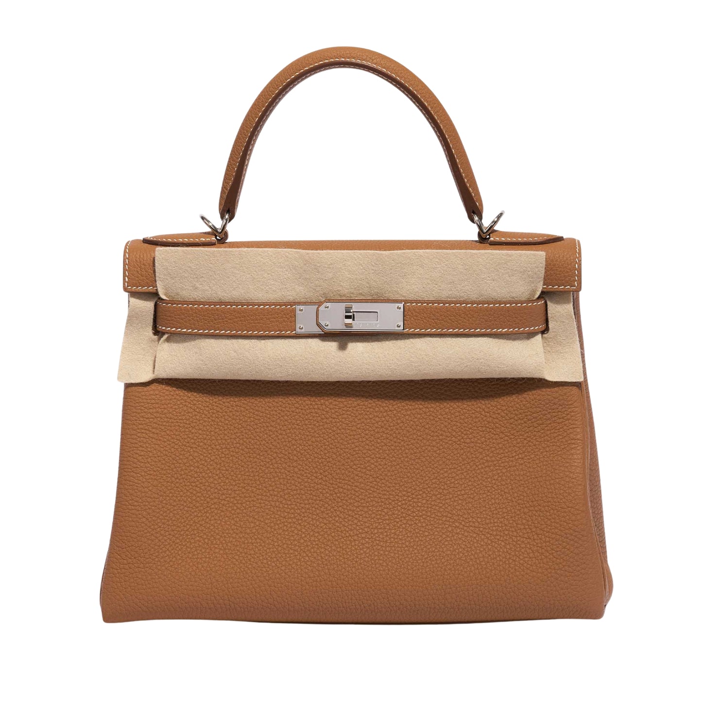Hermès Kelly 25 Premium Cow Leather Silver Hardware