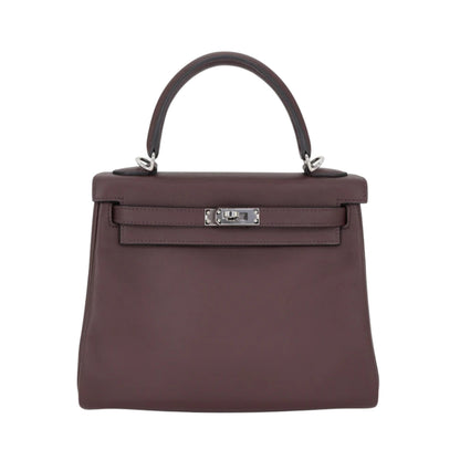 Hermès Kelly 25 Premium Cow Leather Palladium Hardware