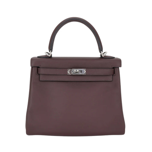 Hermès Kelly 25 Premium Cow Leather Palladium Hardware