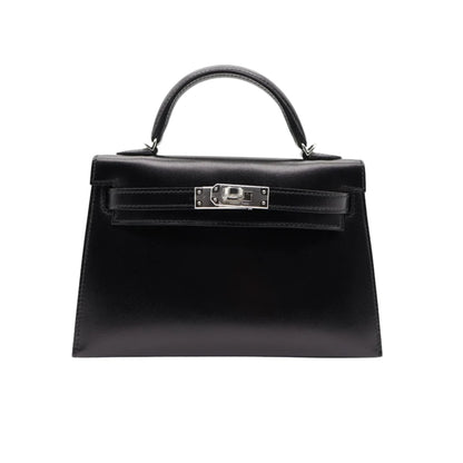 Hermès Mini Kelly 19 Premium Cow Leather Palladium Hardware