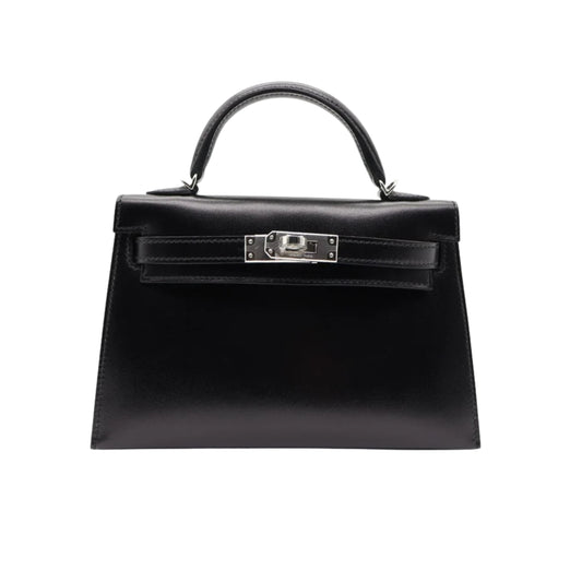 Hermès Mini Kelly 19 Premium Cow Leather Palladium Hardware