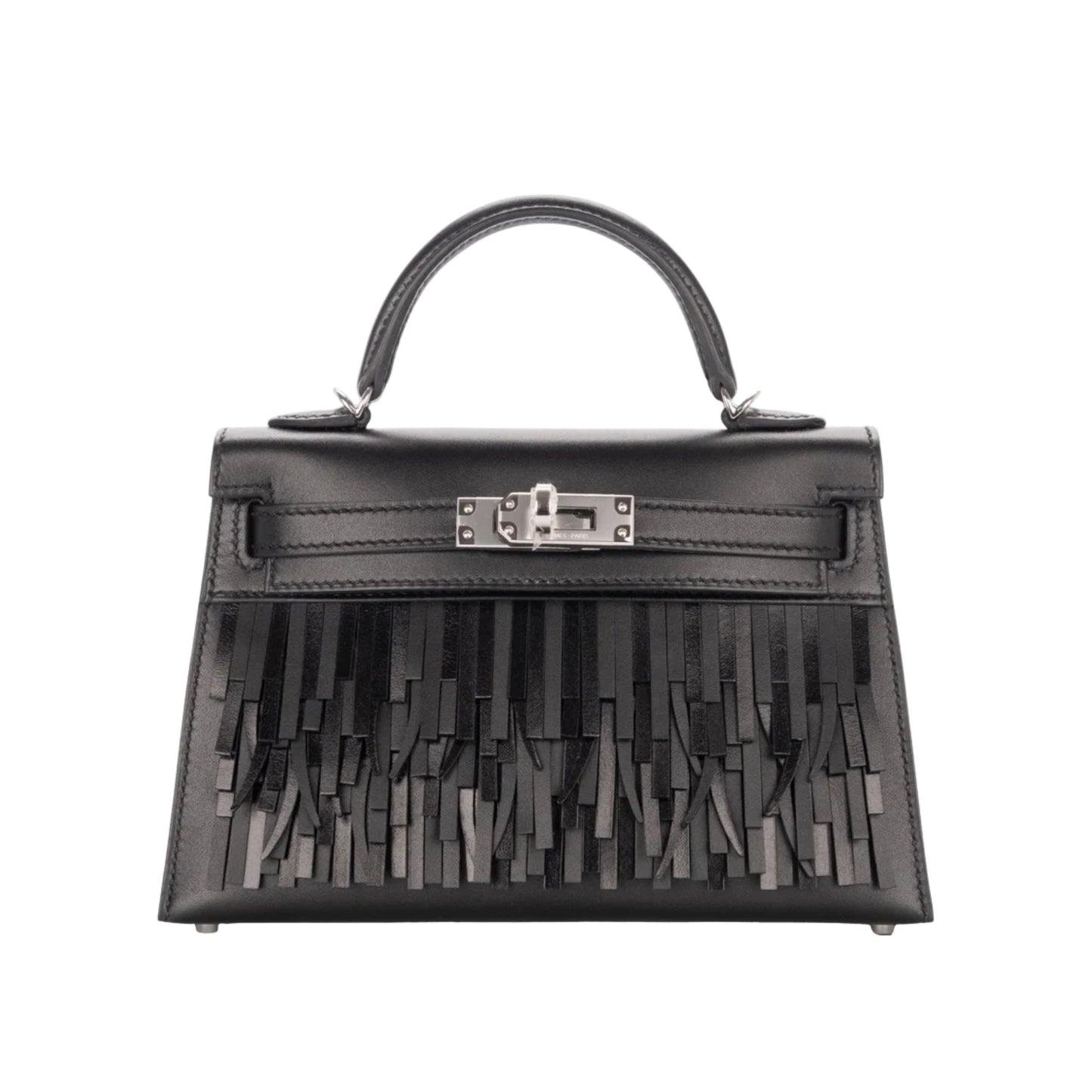 Mini Kelly 19 Premium Cow Leather Handbag with Tassel Detail