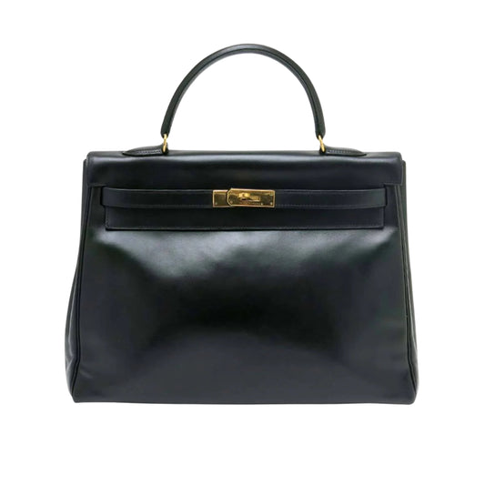 Hermès Kelly 35 Premium Cow Leather Silver Hardware