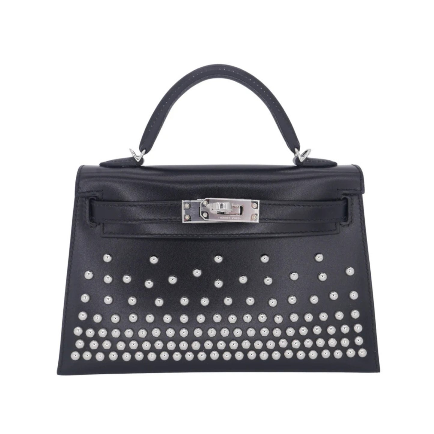 Hermès Mini Kelly 19 Blue Premium Cow Leather Palladium Hardware