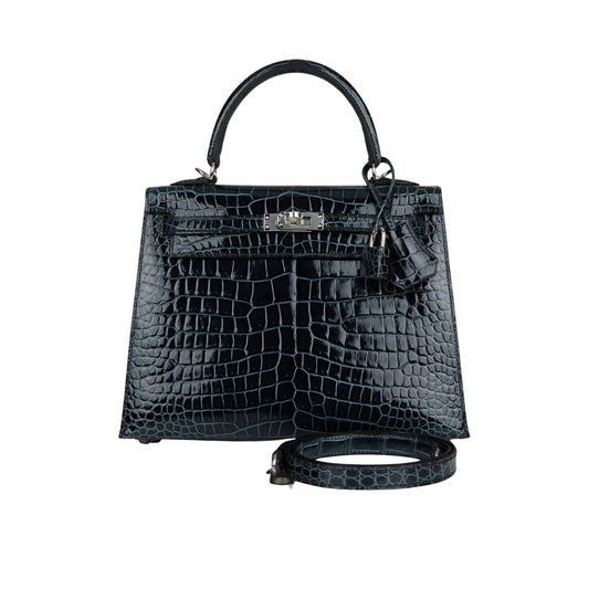 Hermès Kelly 25 Original Imported Togo Calfskin Leather Palladium Hardware