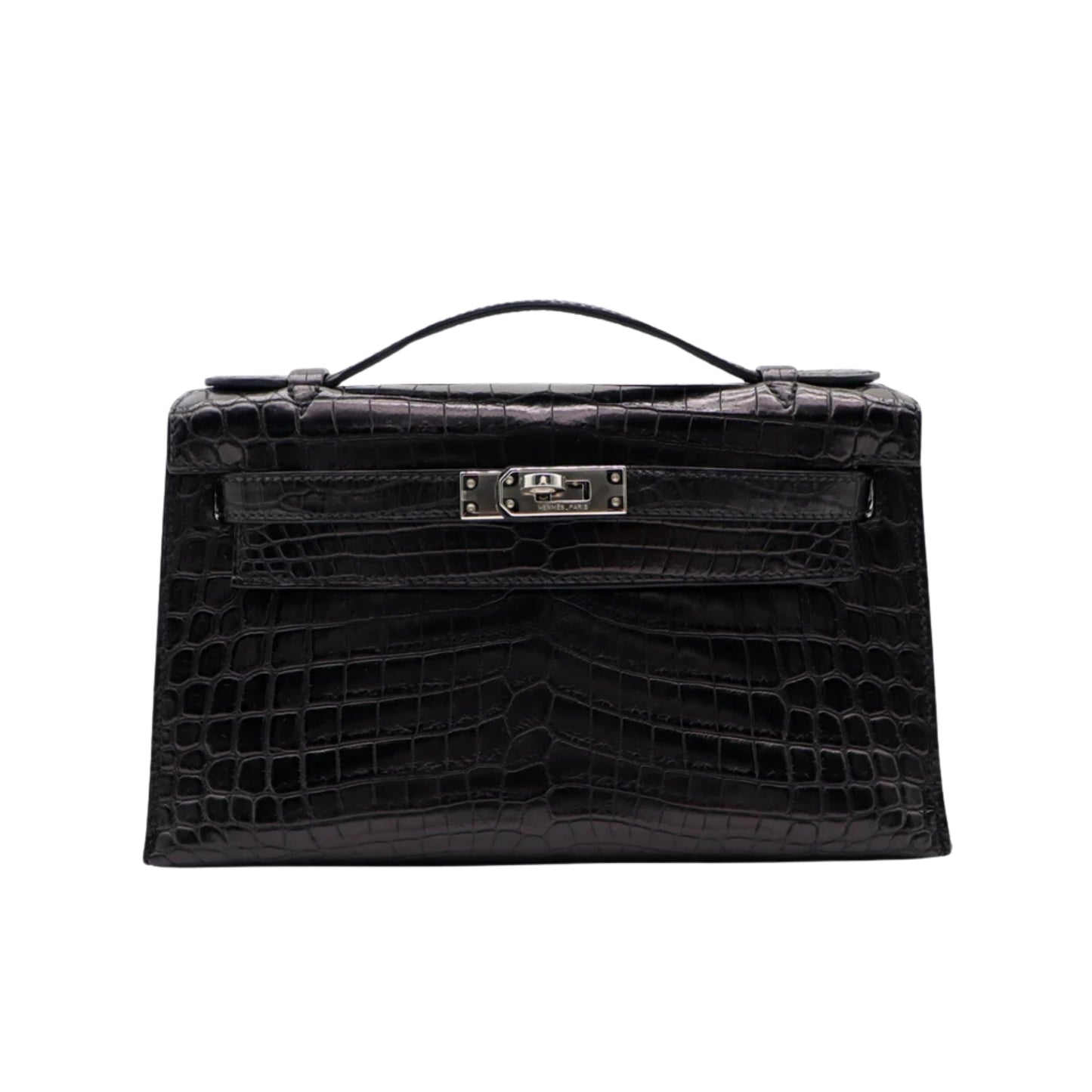 Hermès Kelly 22 Black Premium Cow Leather Palladium Hardware