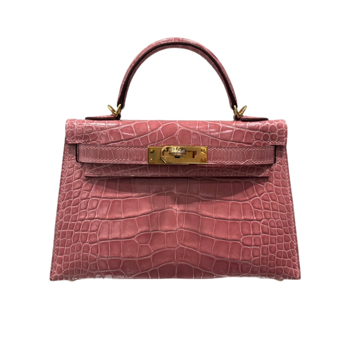 Hermès Mini Kelly II Premium Cow Leather Hand-Sewn Luxury Handbag