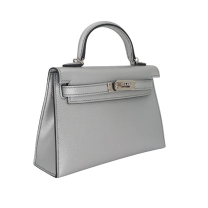 Hermès Kelly 25 Olympic Commemorative Edition Cow Leather Silver Series Handbag