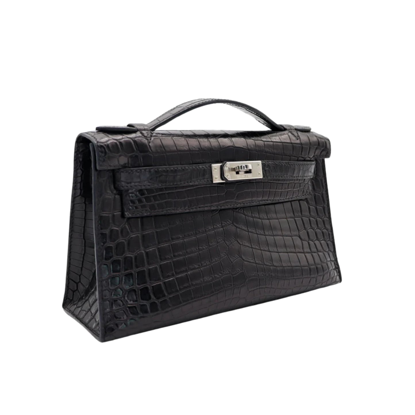 Hermès Kelly 22 Black Premium Cow Leather Palladium Hardware