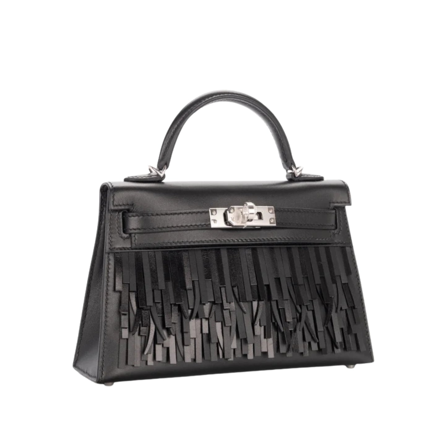 Mini Kelly 19 Premium Cow Leather Handbag with Tassel Detail
