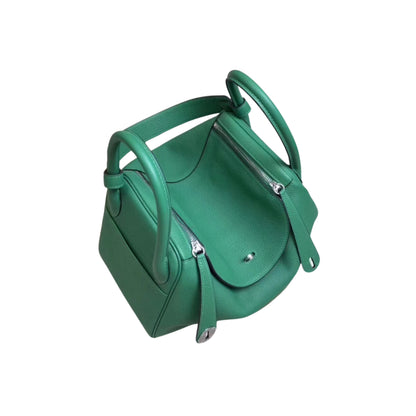 Hermès Lindy 26 Green Cow Leather Golden or Palladium Hardware