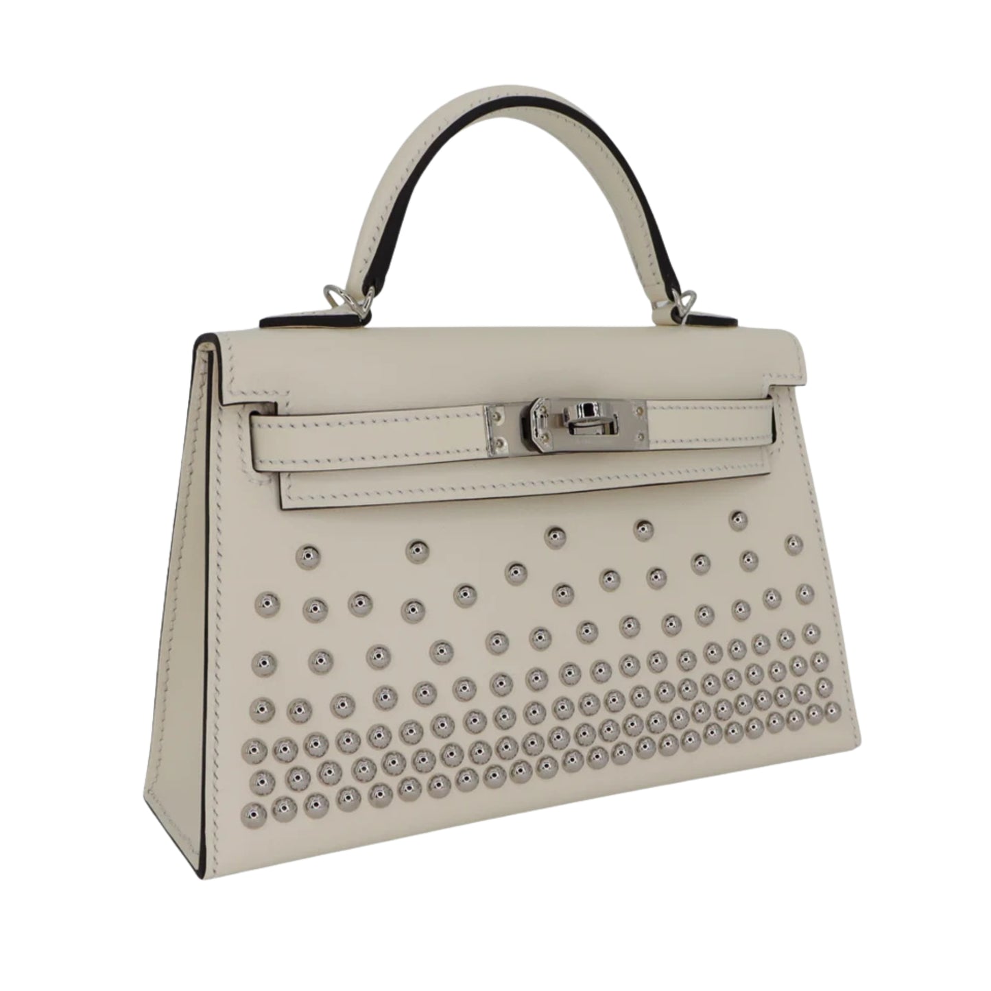 Hermès Mini Kelly II 19 Premium Cow Leather Palladium Hardware