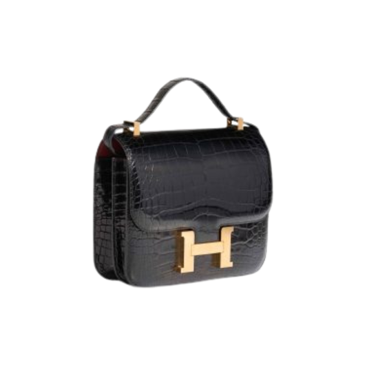 Hermès Constance 19 Premium Cow Leather Black with Golden Hardware