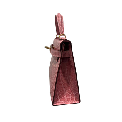 Hermès Mini Kelly II Premium Cow Leather Hand-Sewn Luxury Handbag