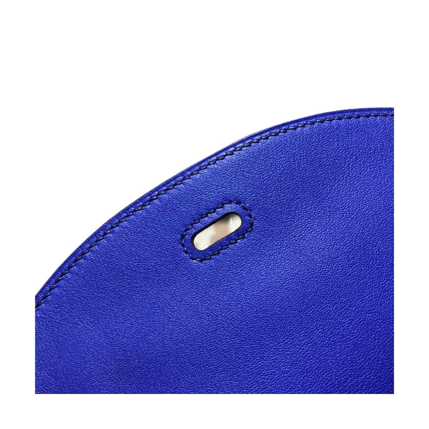 Hermès Lindy 26 Blue Electric Swift Leather Silver Hardware