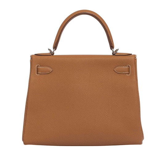 Hermès Kelly 25 Premium Cow Leather Silver Hardware