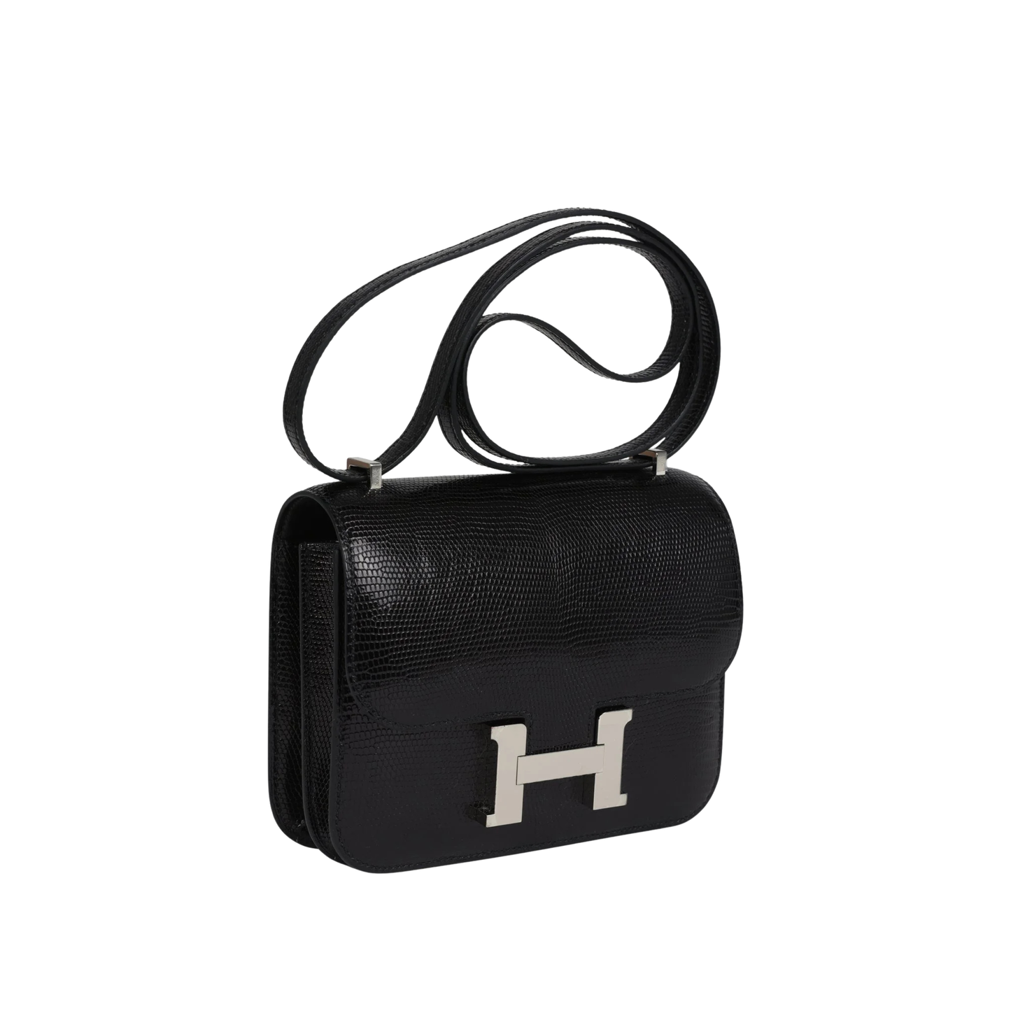 Hermès Constance 19 Black Cow Leather Silver Hardware