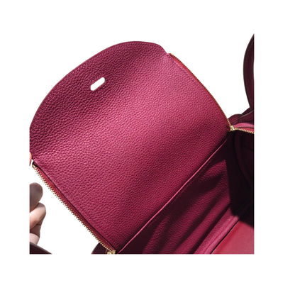 Hermès Lindy 26 Imported Red Wine Cow Leather