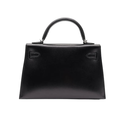 Hermès Mini Kelly 19 Premium Cow Leather Palladium Hardware