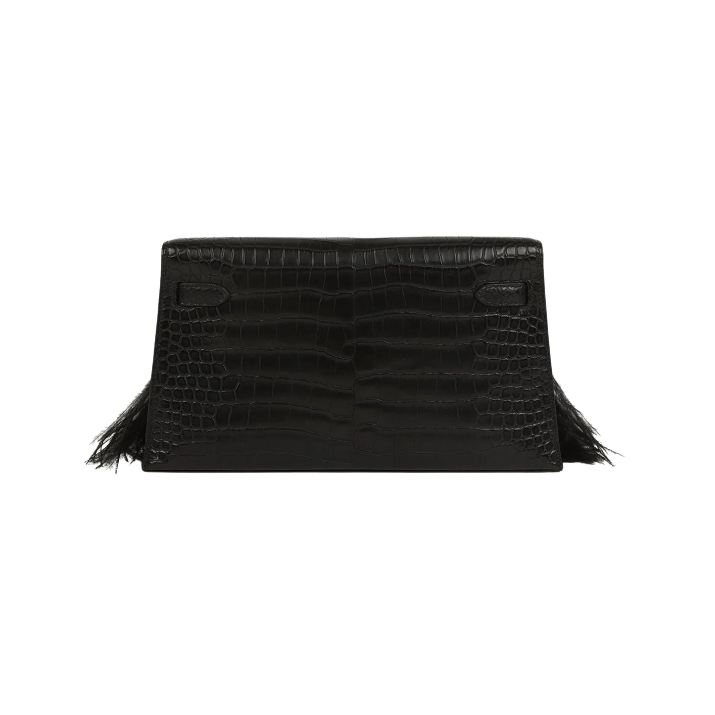 Hermès Kelly Elan Black Premium Cow Leather Silver Hardware