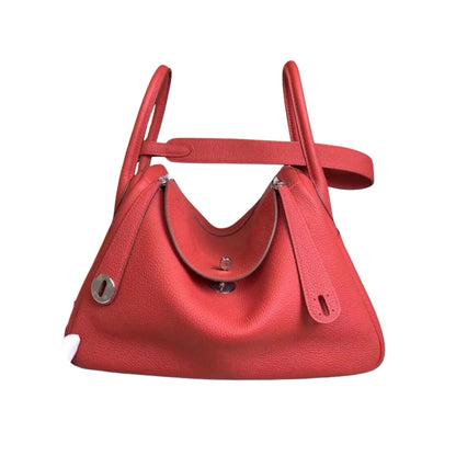 Hermès Lindy 26 Red Cow Leather Golden or Palladium Hardware