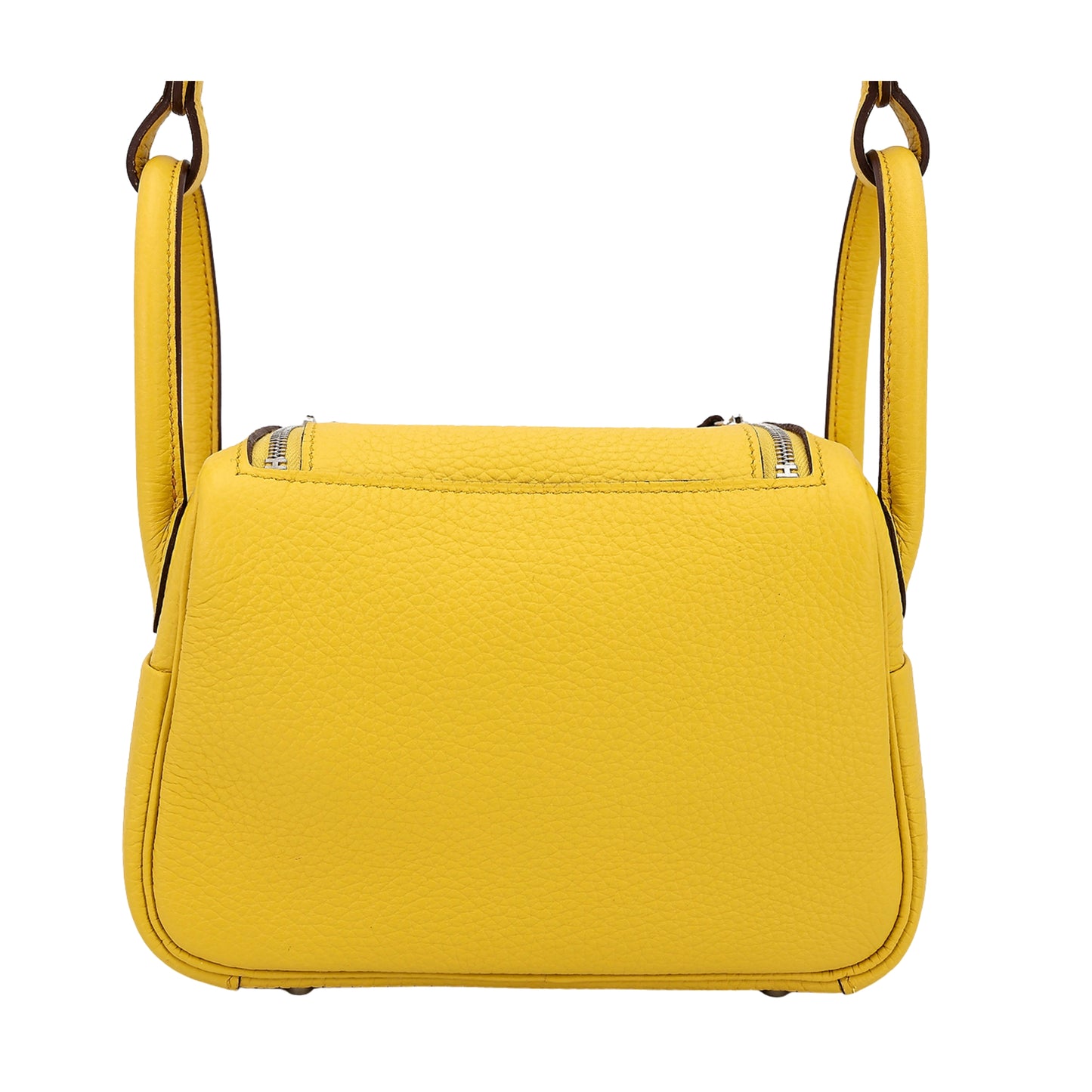 Hermès Lindy 26 Amber Yellow Original Cow Leather Silver & Palladium Hardware