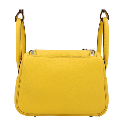 Hermès Lindy 26 Amber Yellow Original Cow Leather Silver & Palladium Hardware
