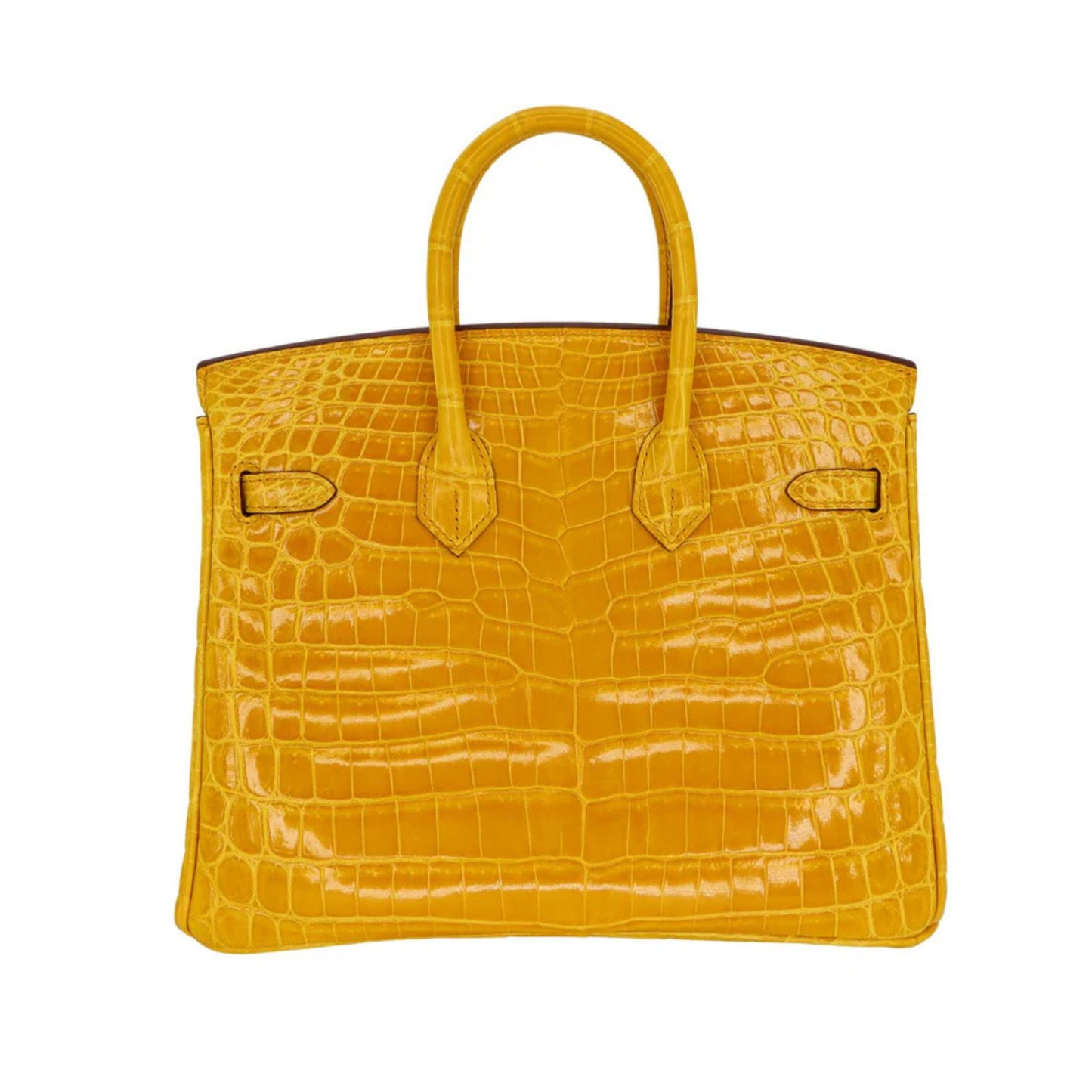 Hermès Birkin 30 Amber Yellow Premium Cow Leather Palladium Hardware