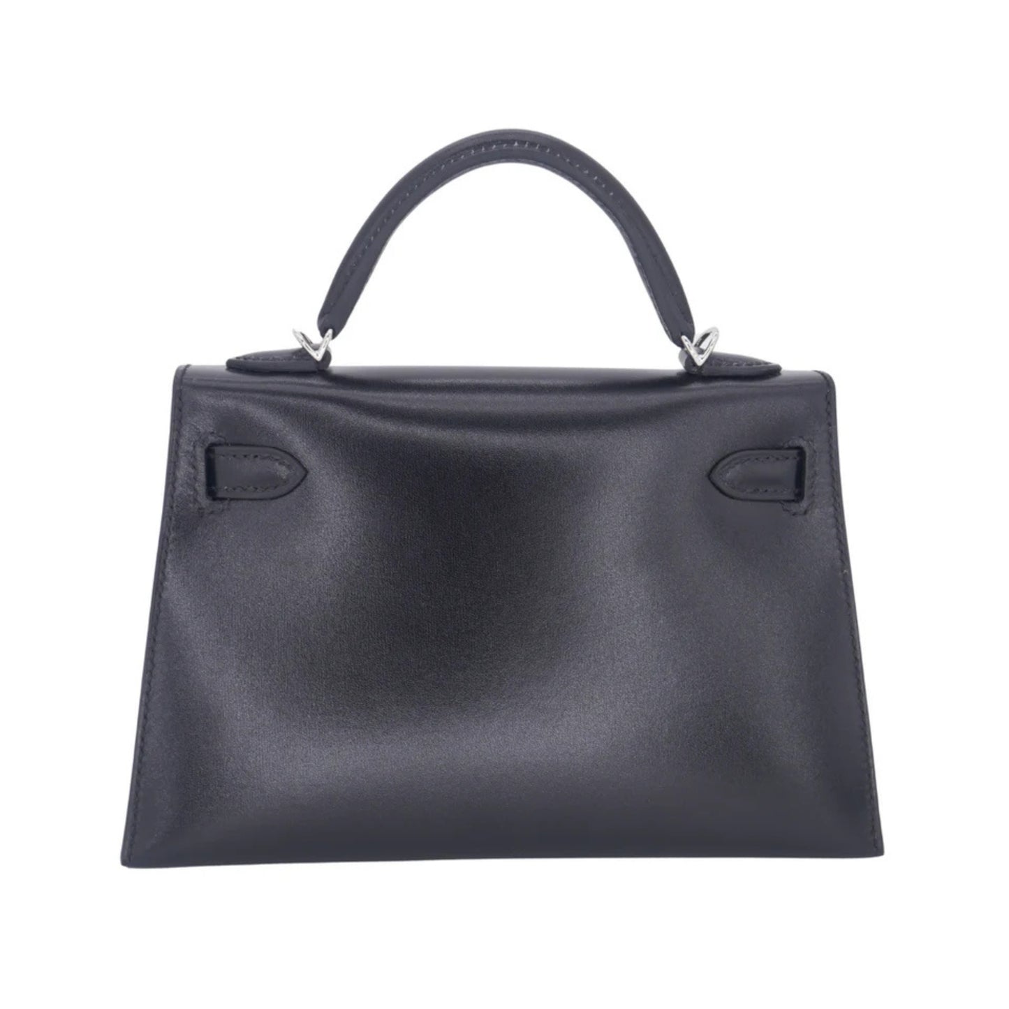 Hermès Mini Kelly 19 Blue Premium Cow Leather Palladium Hardware