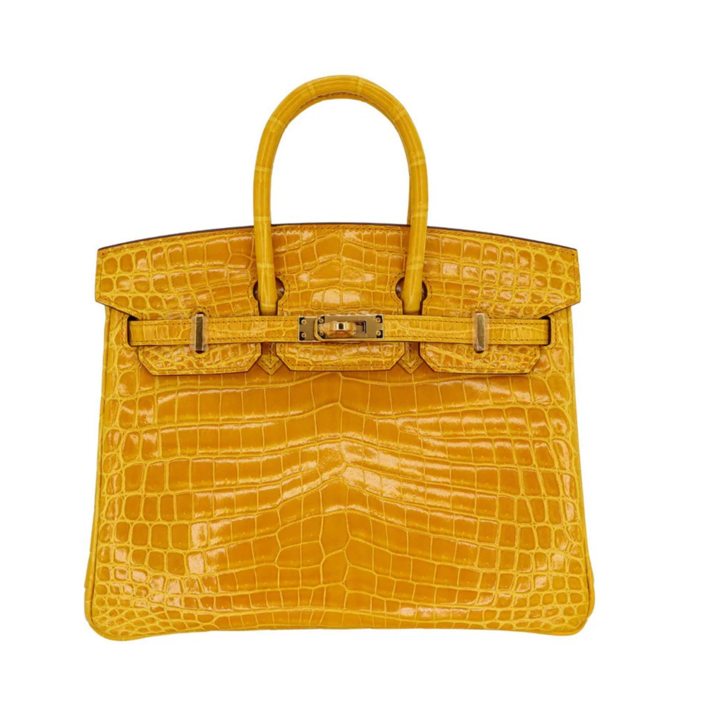 Hermès Birkin 30 Amber Yellow Premium Cow Leather Palladium Hardware