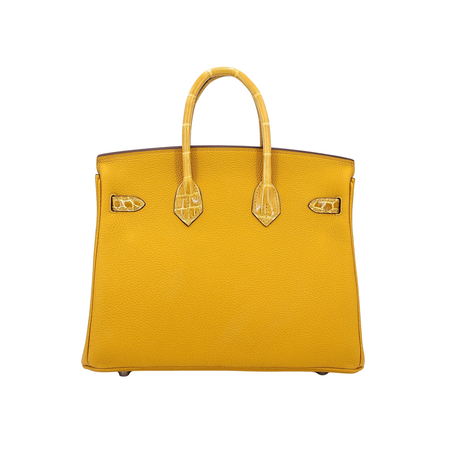 Hermès Birkin 35 Amber Yellow Cow Leather Palladium Hardware