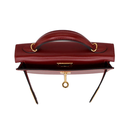 Hermès Mini Kelly 19 Premium Cow Leather Silver Hardware
