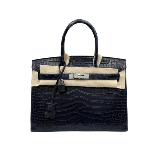 Hermès Birkin 30 Pine Green Premium Cow Leather Palladium Hardware