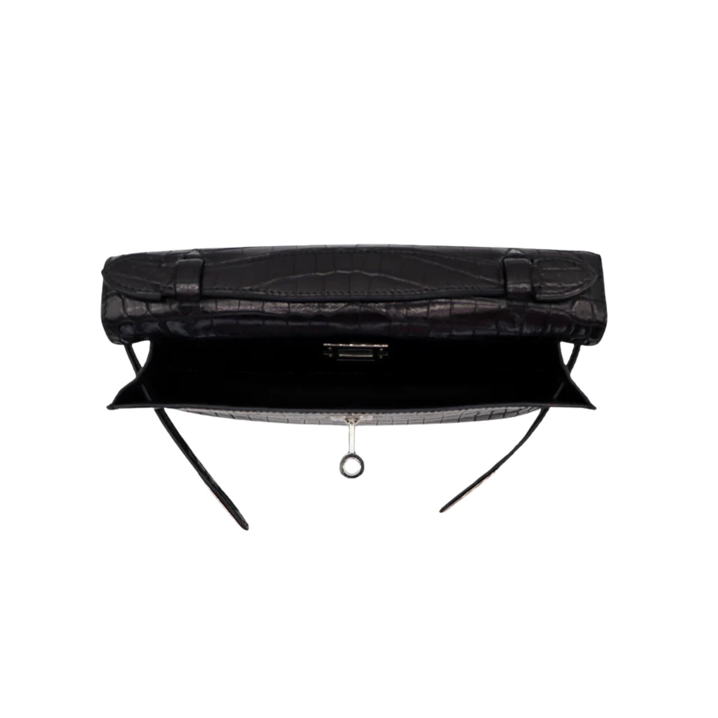 Hermès Kelly 22 Black Premium Cow Leather Palladium Hardware