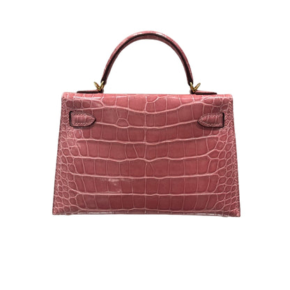 Hermès Mini Kelly II Premium Cow Leather Hand-Sewn Luxury Handbag